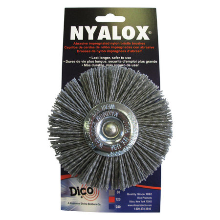 DICO NYLN WHEEL BRSH4"" XCRSE 541-772-4